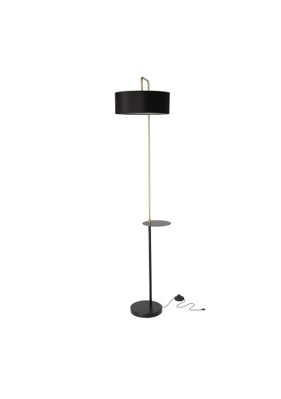 Lampa podłogowa Impact 1xE27 czarny + złoty 172 cm - zdjęcie produktu 2