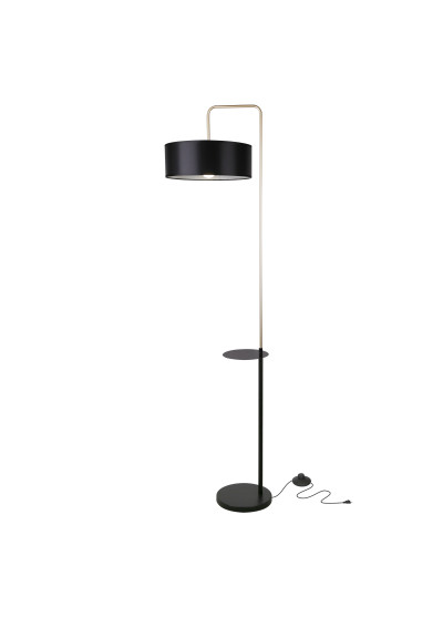 Lampa podłogowa Impact 1xE27 czarny + złoty 172 cm - zdjęcie produktu 4