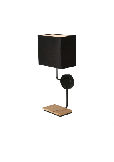 Lampa ścienna Keto 1xE14 czarny 21 cm