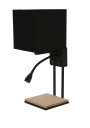 Lampa ścienna Theo 3200 K czarny 24 cm - zdjęcie produktu 1