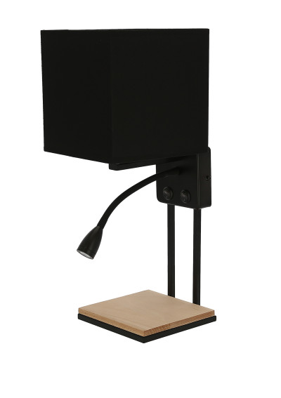 Lampa ścienna Theo 3200 K czarny 24 cm - zdjęcie produktu 1