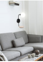 Lampa ścienna Ponio G9 czarny + biały 21 cm - zdjęcie produktu 1