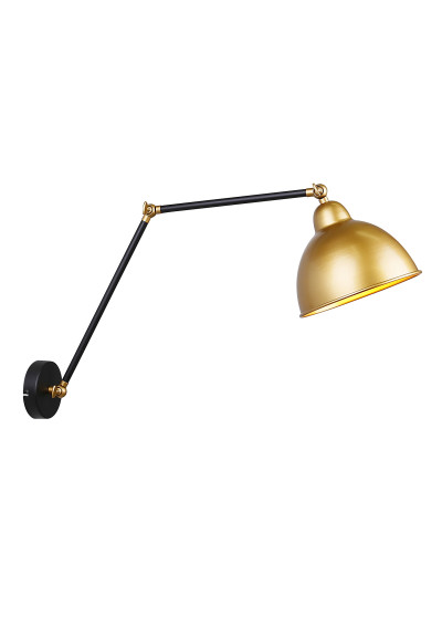 Truck wall light 1xE27 black / gold 54 cm - product image 1