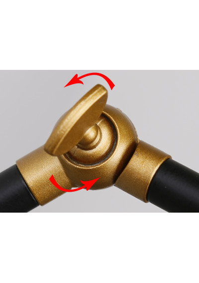 Truck wall light 1xE27 black / gold 54 cm - product image 5