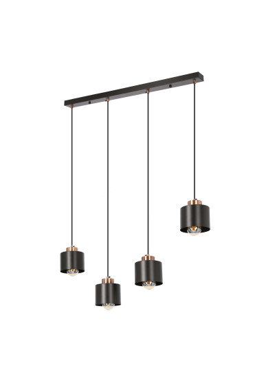 Lampa wisząca Olena 4xE27 czarny 75 cm - zdjęcie produktu 3