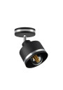 Lampa sufitowa Wama 1xE27 czrany + srebrny 12 cm