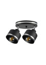 Wama ceiling light 2xE27 black / silver 35 cm