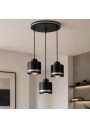Wama pendant light 3xE27 black / silver 37 cm - product image 1