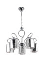 Lampa wisząca Italo 5xE27 chromowy + srebrny 45 cm