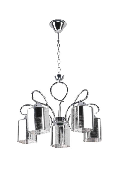 Italo pendant light 5xE27 chromee / silver 45 cm
