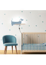 Dog wall light 5 W LED 4000 K blue 36,5 cm