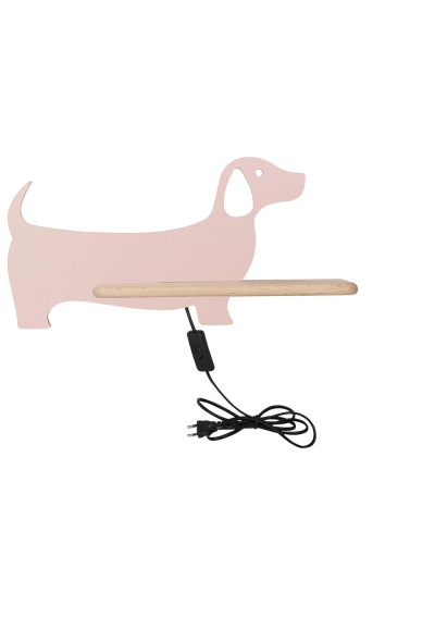 Dog wall light 5 W LED 4000 K pink 36,5 cm