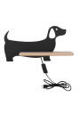 Dog wall light 5 W LED 4000 K black 36,5 cm