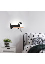 Dog wall light 5 W LED 4000 K black 36,5 cm - product image 1