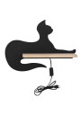 Cat wall light 5 W LED 4000 K black 36,3 cm