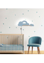 Cloud wall light 5 W LED 4000 K blue 53 cm