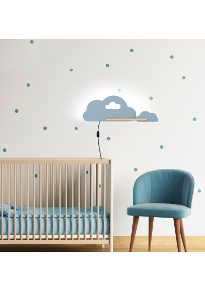 Lampa ścienna Cloud 5 W LED 4000 K niebieski 53 cm - zdjęcie produktu 1