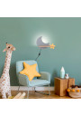 Lampa ścienna Moon 5 W LED 4000 K szary+złoty 39,5 cm - zdjęcie produktu 3