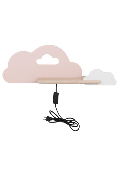 Cloud wall light 5 W LED 4000 K pink/white 53 cm