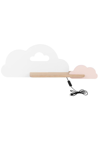 Lampa ścienna Cloud 5 W LED 4000 K biały + różowy 53 cm