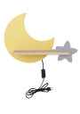 Lampa ścienna Moon 5 W LED 4000 K złoty+szary 39,5 cm