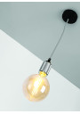 Zawiesie do lampy Zawiesie 1xE27 czarny + chromowy 10 cm - zdjęcie produktu 1