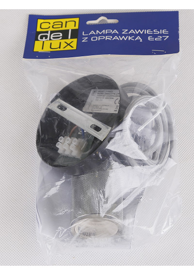Zawiesie lamp suspension 1xE27 black / chromee 10 cm - product image 4