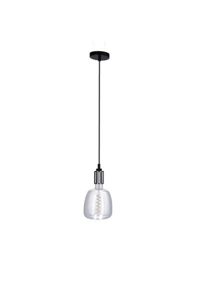 Zawiesie do lampy Zawiesie 1xE27 czarny + chromowy 10 cm - zdjęcie produktu 5