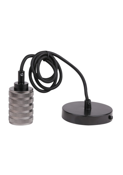 Zawiesie do lampy Zawiesie 1xE27 czarny 10 cm