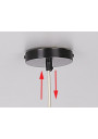 Zawiesie do lampy Zawiesie 1xE27 czarny + patynowy 10 cm - zdjęcie produktu 4