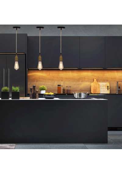 Zawiesie lamp suspension 1xE27 black / patynowy 10 cm - product image 13