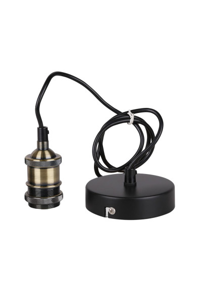 Zawiesie do lampy Zawiesie E27 czarny 10 cm