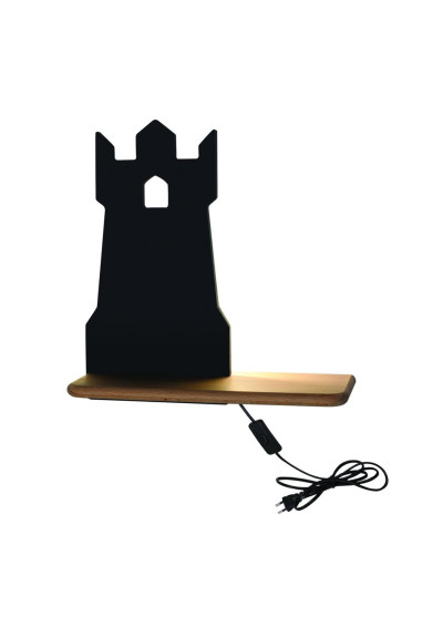 Tower wall light 4 W LED 4000 K black 27 cm