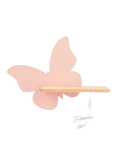 Butterfly wall light 4 W LED 4000 K pink 40 cm