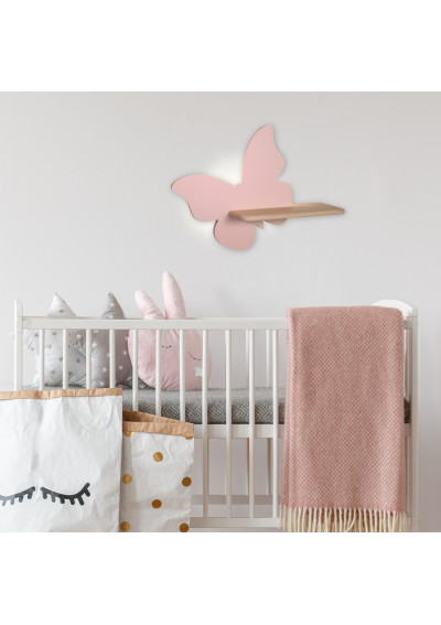Lampa ścienna Butterfly 4 W LED 4000 K różowy 40 cm - zdjęcie produktu 1