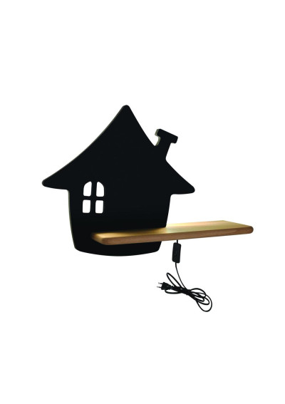 House wall light 4 W LED 4000 K black 35 cm
