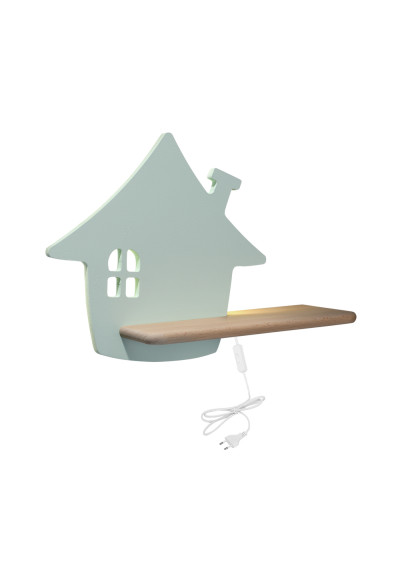 House wall light 4 W LED 4000 K green 35 cm