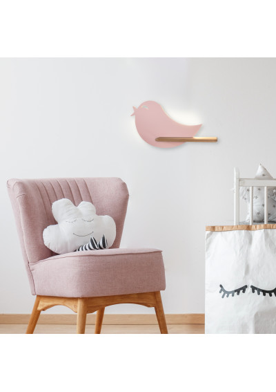 Lampa ścienna Bird 5 W LED 4000 K różowy 40 cm - zdjęcie produktu 1