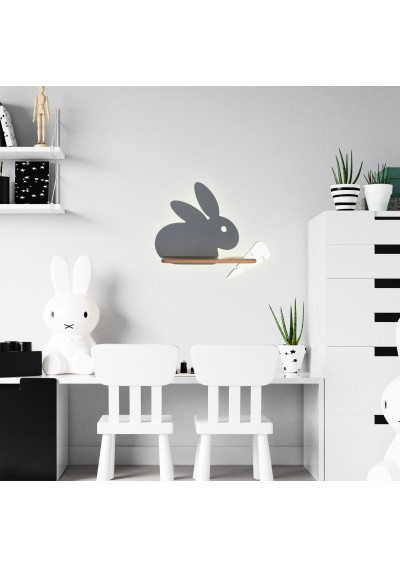 Lampa ścienna Rabbit 4 W LED 4000 K szary 37 cm - zdjęcie produktu 6