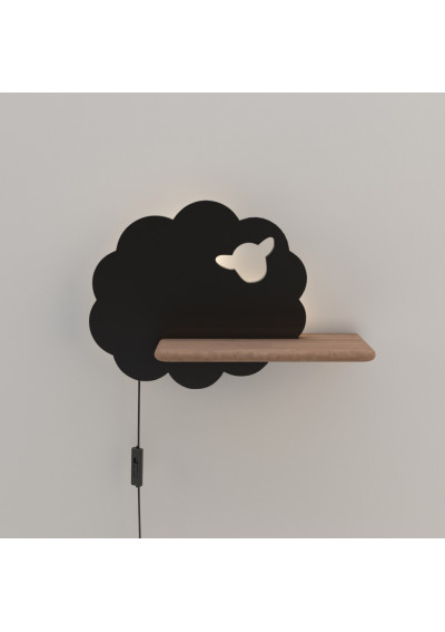 Sheep wall light 5 W LED 4000 K black 36 cm - product image 1