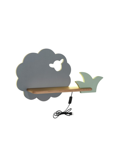 Sheep wall light 5 W LED 4000 K grey 42 cm