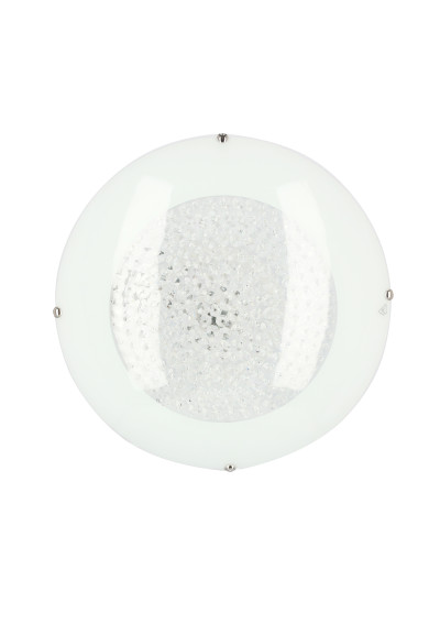 Plafon Pristina biały, szkło 40 cm - zdjęcie produktu 1