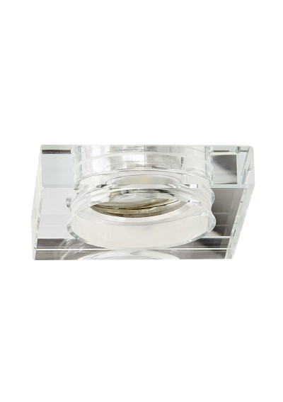 Oprawa stropowa Ss-16 MR16 chromowy, szkło bezbarwne 9 cm