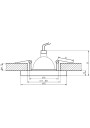 Ss-15 ceiling fitting MR16 black 9 cm - product dimensions