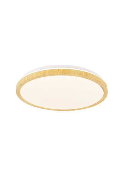 Lampa sufitowa Gandava 24 W LED 4000 K biały + drewniany 38 cm - zdjęcie produktu 1