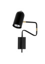 Lampa ścienna Hosti 1xGU10 czarny 51 cm