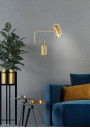 Lampa ścienna Hosti 1xGU10 złoty 51 cm - zdjęcie produktu 1