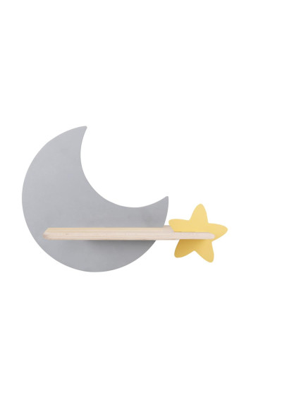 Lampa ścienna Moon 5 W LED 4000 K szary+złoty 39,5 cm