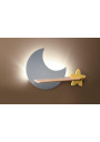 Lampa ścienna Moon 5 W LED 4000 K szary+złoty 39,5 cm - zdjęcie produktu 1