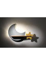Lampa ścienna Moon 5 W LED 4000 K szary+złoty 39,5 cm - zdjęcie produktu 2